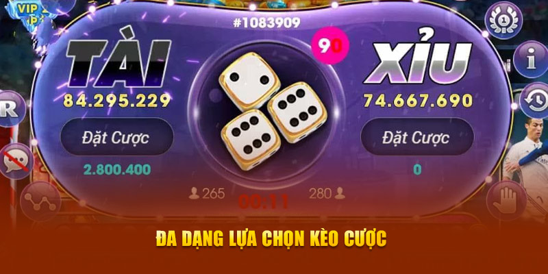 Đa dạng lựa chọn kèo cược
